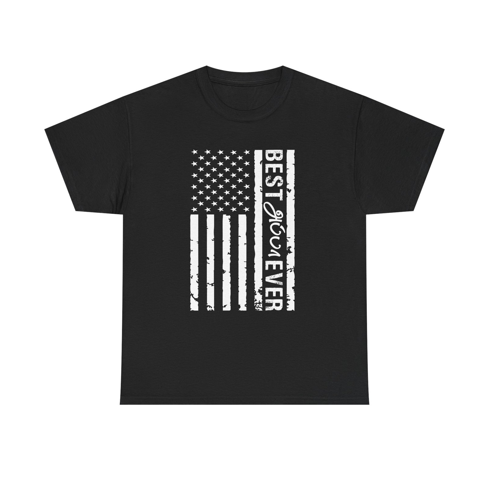 Best Appa Dad Ever US Flag Tamil Dad Gift Unisex Heavy Cotton Tee