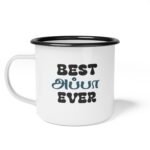 Best Dad Ever Appa Dad Gift Tamil Mug Gift Enamel Camp Cup | Retro Script Coffee Mug