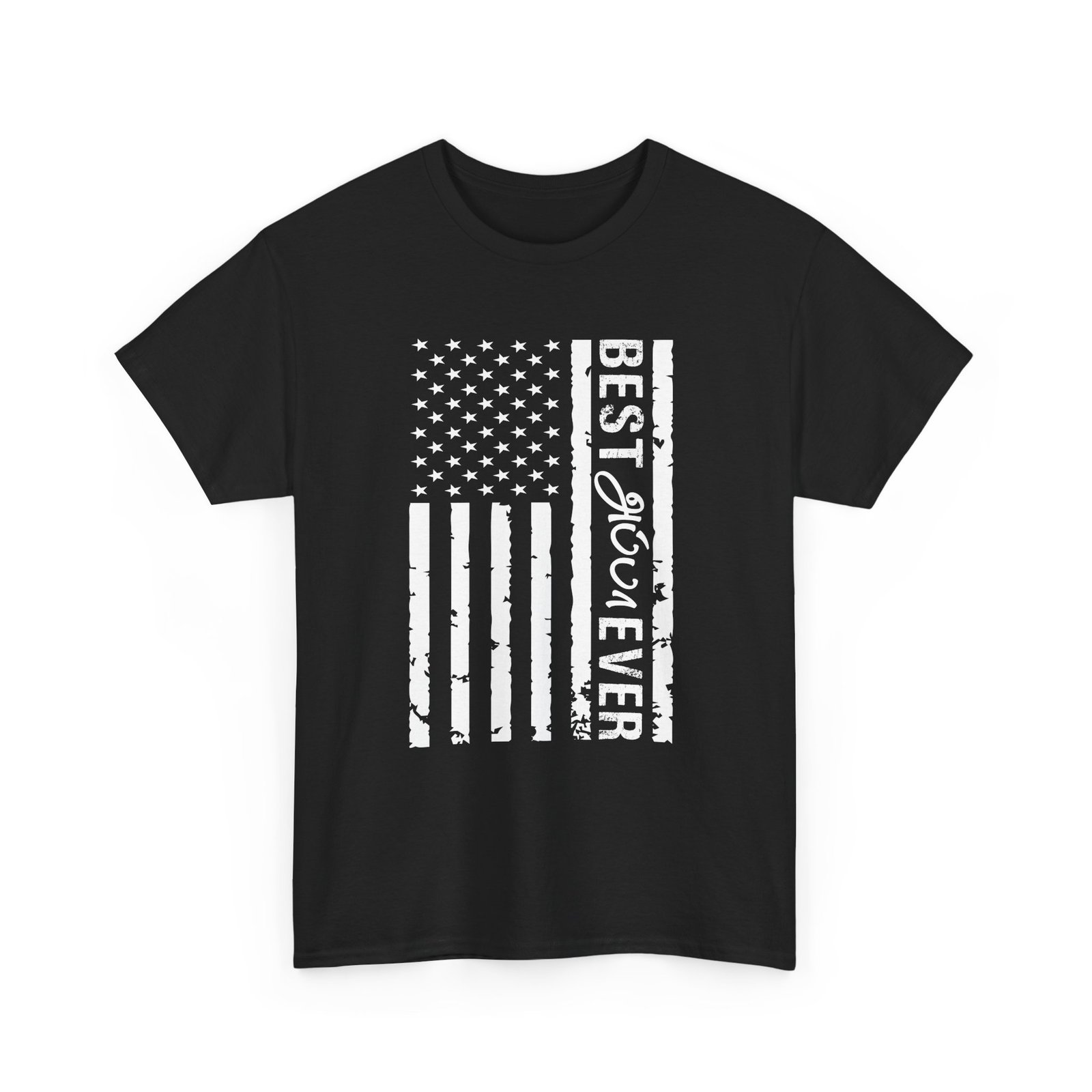 Best Appa Dad Ever US Flag Tamil Dad Gift Unisex Heavy Cotton Tee - Image 3